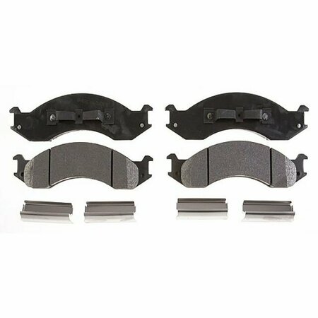 R/M BRAKES BRAKE PADS OEM OE Replacement With Hardware Metallic PGD557M